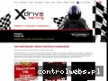 Screenshot strony www.xdrivekarting.pl
