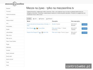Mecze na żywo na www.meczeonline.tv