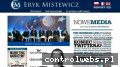 Screenshot strony erykmistewicz.pl