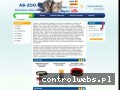 Screenshot strony www.ab-zoo.pl