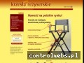 Screenshot strony www.krzeslarezyserskie.pl