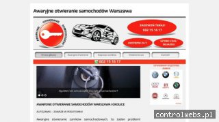 Pogotowie zamkowe, otwieranie samochodu