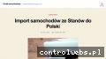 Screenshot strony polskiportalsamochodowy.co.uk