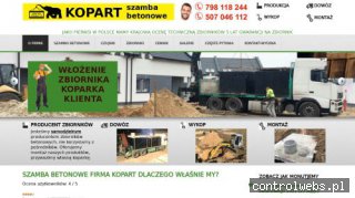 Szamba betonowe KOPART - producent - dostawa cała Polska!