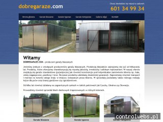 DOBREGARAZE.COM producent garaży blaszanych