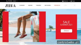 Internetowy sklep obuwniczy Zebra