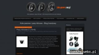 Paski klinowe - witryna branżowa