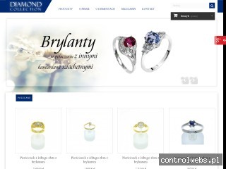 DIAMOND COLLECTION złote kolczyki z brylantami