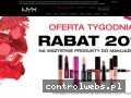 Screenshot strony www.nyx-cosmetics.pl