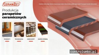 CERAM-ZET parapet ceramiczny zewnętrzny