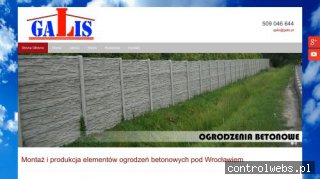 GALIS betonowe słupki Wrocław