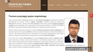 GRZEGORZ PANEK tłumacz przysięgły angielski
