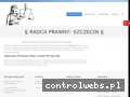 Screenshot strony www.radcaprawnyszczecin.com.pl