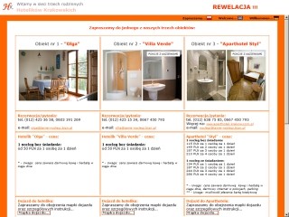 Noclegi Kraków, Na życzenie gości też wyżywienie