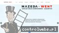 Screenshot strony www.mazeda-went.pl