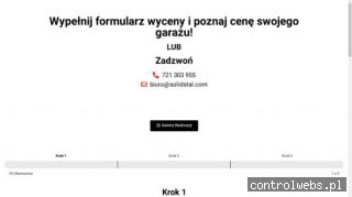 SOLIDSTAL garaże blaszane mazowieckie