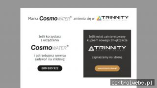 Zmiękczacze wody- CosmoWater