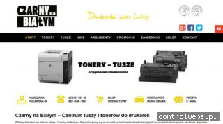 CZARNY NA BIAŁYM tusz hp warszawa