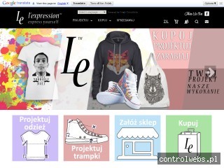 Le - projektowanie koszulek i trampek