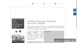 BAMOR kontenery piłkarskie Szczecin