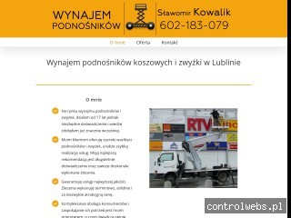 Podnośniki koszowe do wynajęcia w Lublinie
