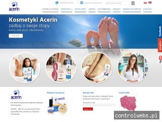 ACERIN leczenie grzybicy stóp