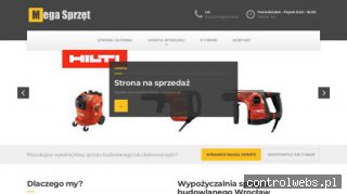 MegaSprzet.pl - Wypożyczalnia sprzętu budowlanego Wrocław