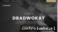 Screenshot strony www.dbadwokat.pl