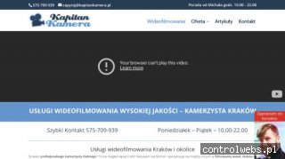 Filmowanie Kraków, Małopolska - Kapitan Kamera