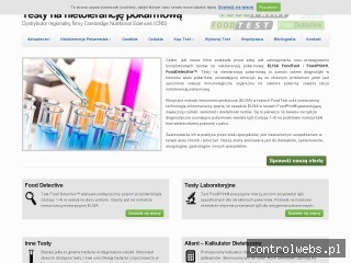 Testy na nietolerancję pokarmową. Food Detective i inne.