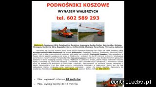 podnośnik koszowy Wałbrzych