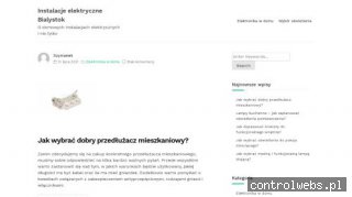 Kontakt - pomiary elektryczne Białystok