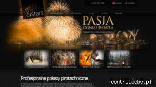 Pokazy sztucznych ogni Alstars