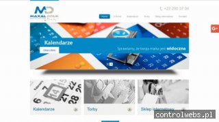 MAXAL kalendarz reklamowy trójdzielny