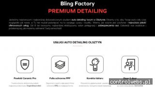 BLING FACTORY detailing łodzi