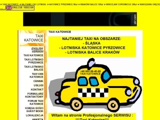 Taxi Katowice-Taxi Lotnisko Pyrzowice-Taxi Lotnisko Kraków