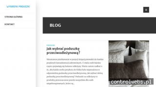 Poduszki do spania wygodnepoduszki.pl