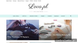 Lova strona dla kobiet o tematyce lifestyle