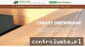 Screenshot strony www.tarasy-drewniane.net