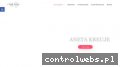 Screenshot strony www.anetakreuje.pl