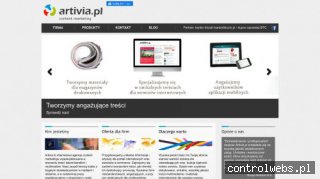 Artivia.pl content marketing