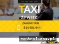 Screenshot strony taxi-zywiec.pl