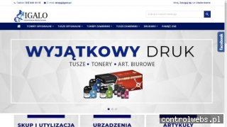 Tonery i tusze do drukarek, artykuły biurowe