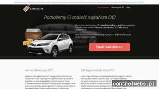 Cena ubezpieczenia oc