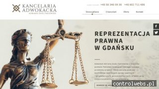 ADRIANA DUKS-TANIEWSKA reprezentacja prawna gdańsk