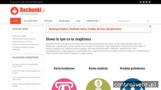 Kredyty, chwilówki, rachunki, ubezpieczenia - rachunki.pl