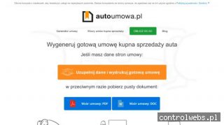 Umowa sprzedaży samochodu - Auto Umowa