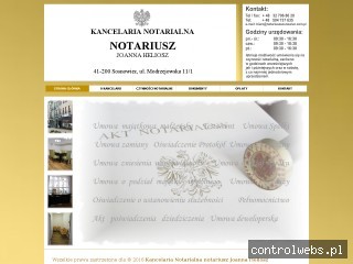 JOANNA HELIOSZ Opłaty notarialne Sosnowiec