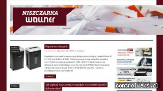 Niszczarki dokumentów Wallner - zastosowanie