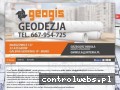 Screenshot strony geodezja-geogis.pl